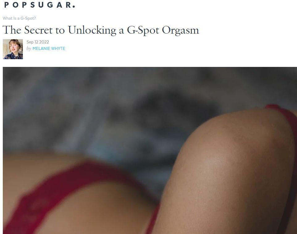 PopSugar G-Spot orgasm Anka Grzywacz
